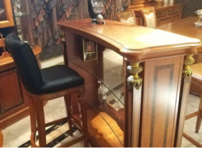 Barstuhl Bar Chairs Leather for Bar Thresen Table Chair Stool new Baroque